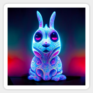 Psychedelic Bunny Rabbit Sticker